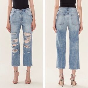 DL1961 Jerry High Rise Vintage Light Wash Straight Leg Jeans Size 30